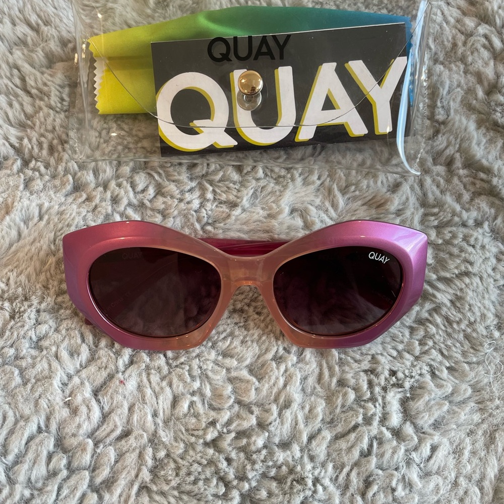 Quay Australia Purple and Pink Sunglasses, NWT